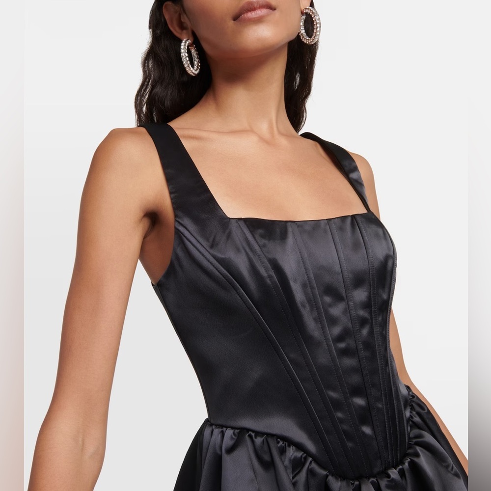 🌺🎉HP🎉🌺 NWT Staud Landscape Mini Dress Black - Picture 6 of 16